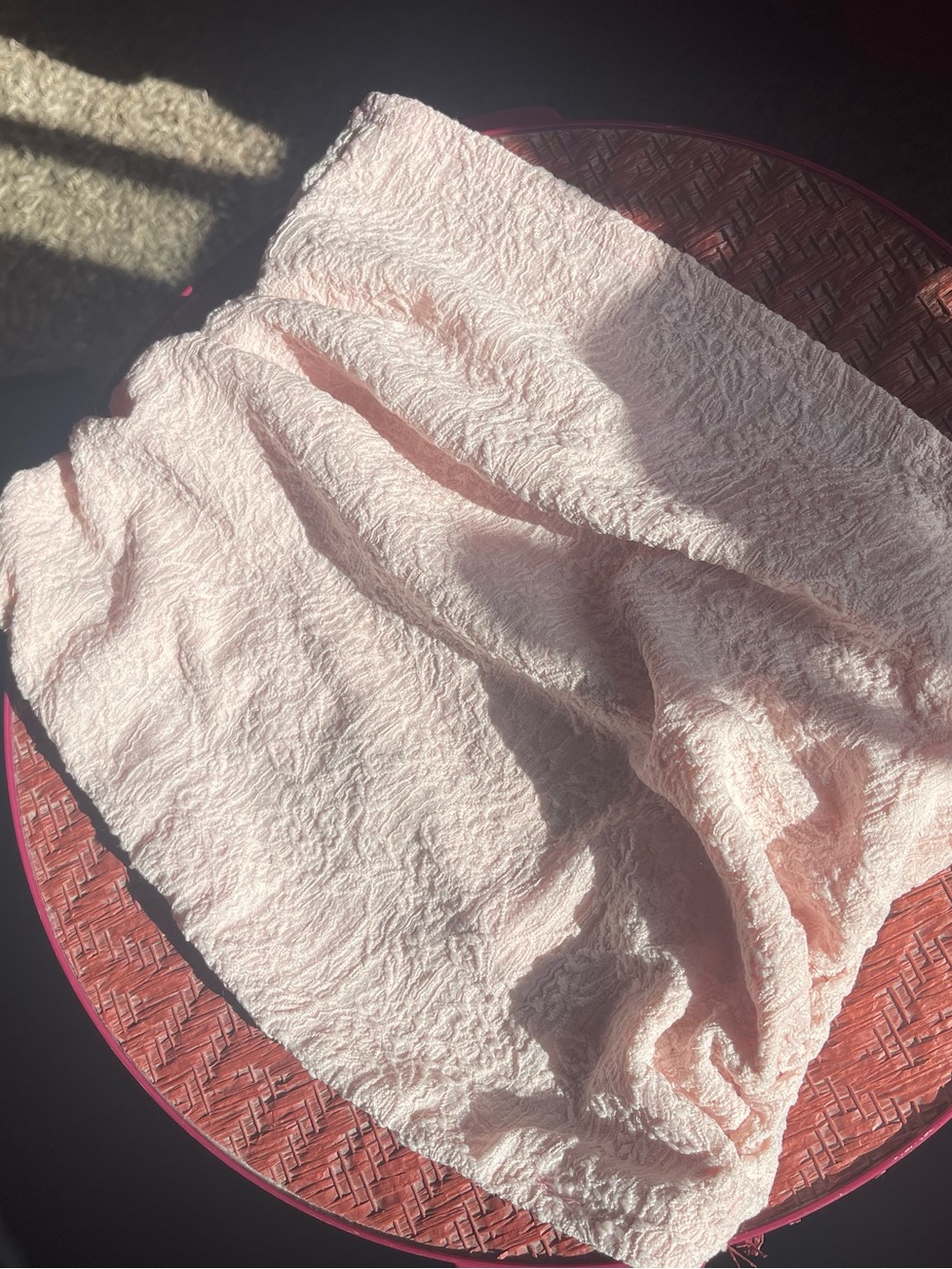 Light Pink strapless top with lace detailing